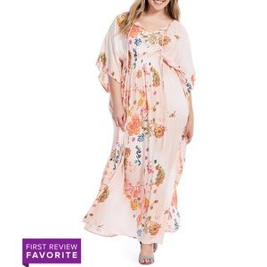 Melissa McCarthy Seven7 Gauzy Maxi Flattering!